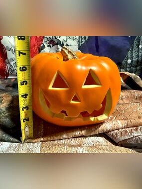 Vintage Pumpkin Jack O Lantern Lighted Halloween Fall Decor